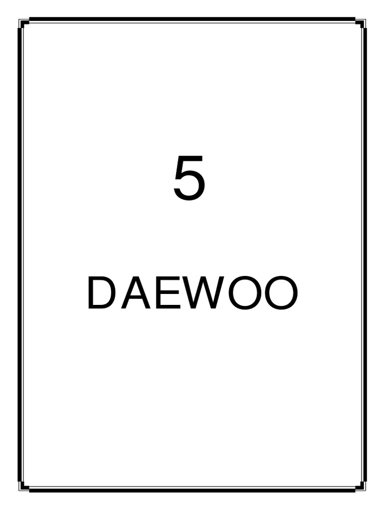 Daewoo Manual | Electrical Engineering | Electronics | Free 30-day