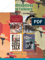 University of Illinois Press Fall 2009 Anthropology and Folklore Book Catalog