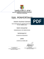 Sijil Penyertaan Bola Sepak