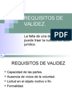 Requisitos de Validez