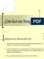 Como Hacer Una Monografia