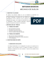 Estudio de suelo: Caracterización y ensayos