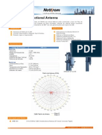 Datasheet 5.8GHz 12dbi Omnidirectional Antenna Spanish