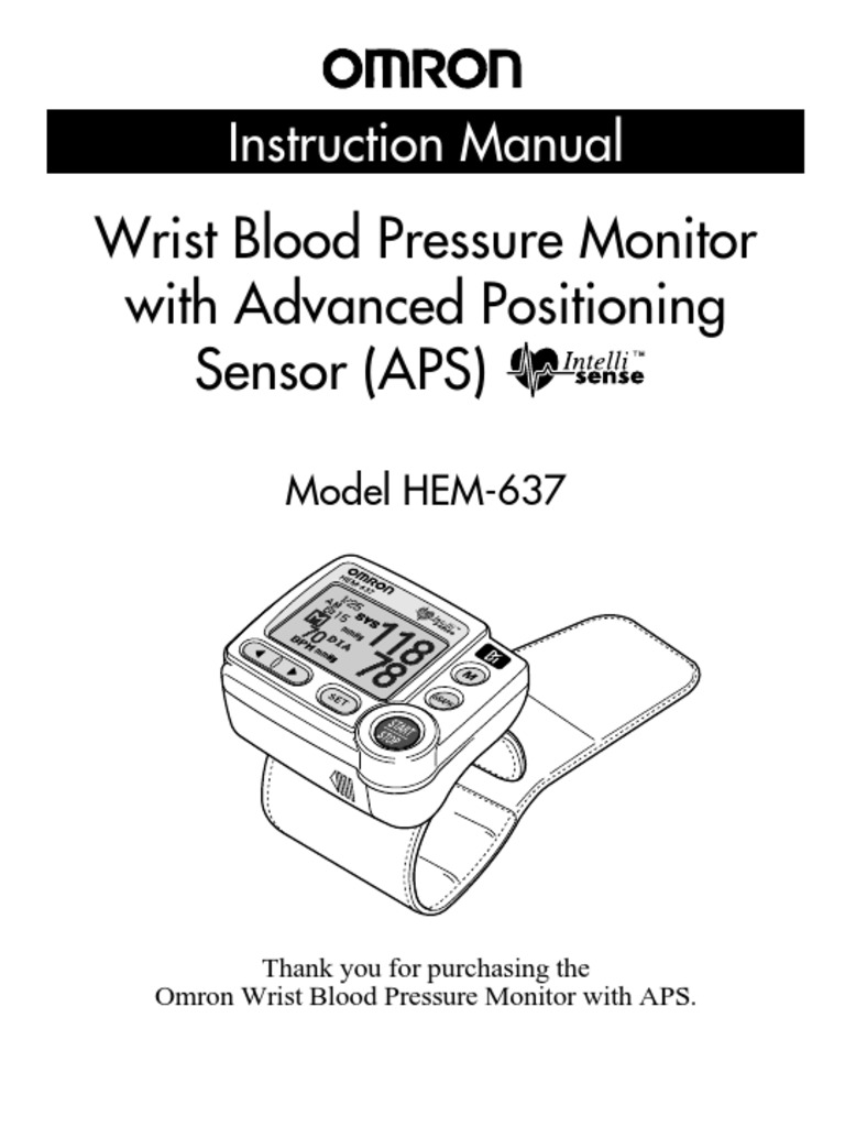 Omron blood pressure monitor manual blood pressure electromagnetic 