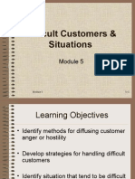 Difficult Customers & Situations