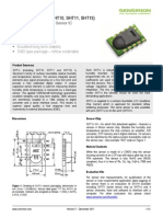 Sensirion Humidity SHT1x Datasheet V5