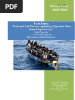 Download Push and Pull Factors regarding Migration flows from Libya to Italy- written by Jacob Krger by Jacob Krger SN28513471 doc pdf