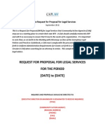 Sample RFP For Legal Services