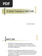 Introduction To Matlab