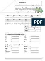 Fichas - Numeração Romana