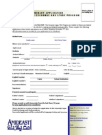 Preliminary Application Form 2015
