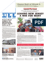 Asbury Park Press Front Page, Thursday, October 15, 2015