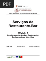 Funcionamento Geral do Restaurante - Equipamentos e Utensilios