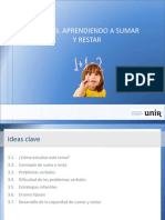 Ideas Tema3. Aprendiendo a sumar y restar