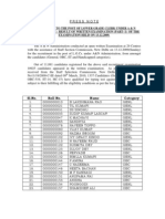 LGC Written Examination Results - A & N Administration