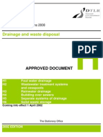 Building Regs 2000 - Drainage and Waste Disposal