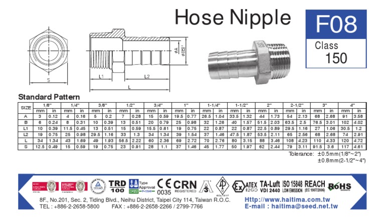 SS Hose Nipple In Hyderabad, Telangana | SS Hose Nipple, Stainless - Foto 3