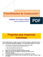 Procedimientos de Construcción I CLASE 1