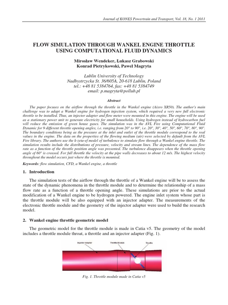 Valvula FIRE y Catia PDF Fluid Dynamics Throttle