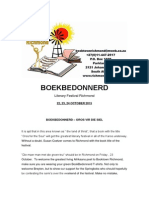 BoekBedonnerd 2015 Programme