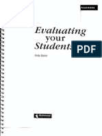 Evaluating Your Students