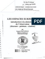  Fontanille Jacques Les Espaces Subjectifs