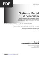 A Oikonomía Da Vida e Da Morte Em Roberto Esposito