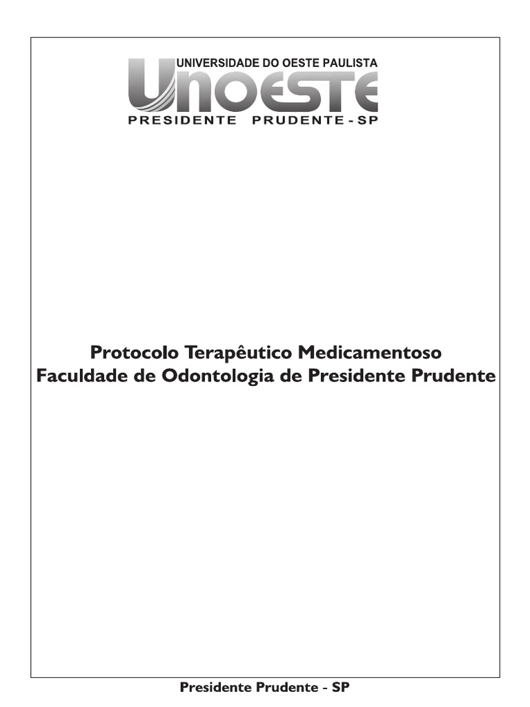 Protocolo Medicamentoso | PDF