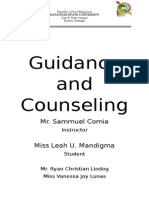 Guidance and Counseling: Mr. Sammuel Comia