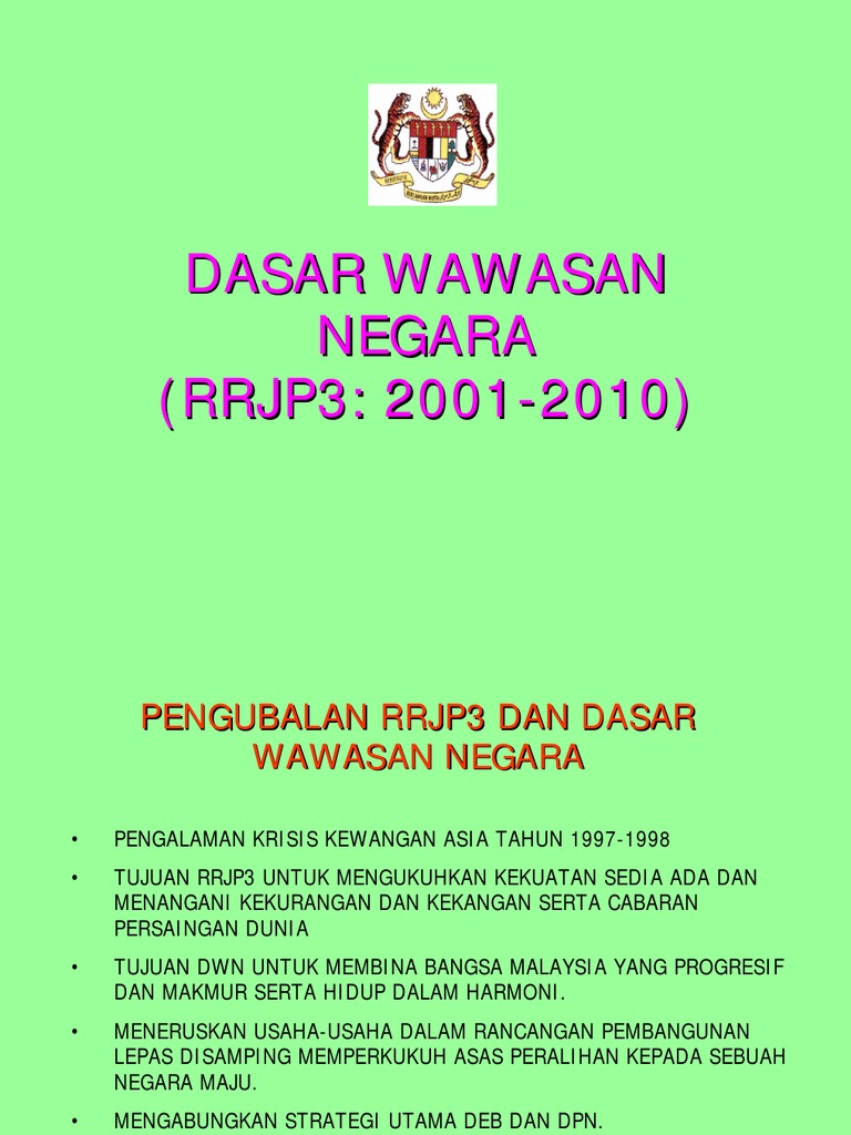 Dasar Wawasan Negara 1 Pdf Malaysia Selat Malaka
