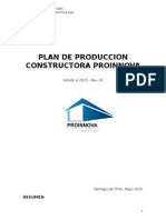 Plan Producción Constructora Proinnova