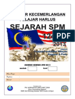 Modul Harlus Target Sejarah SPM 2013