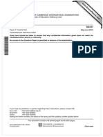 University of Cambridge International Examinations General Certificate of Education Ordinary Level