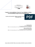 Cognição e Sustentabilidade: Estudo de Casos Múltiplos No Índice de Sustentabilidade Empresarial Da BM&FBovespa