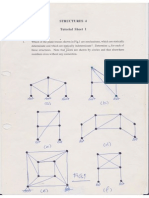Tutorial Sheets Theory of Structures II