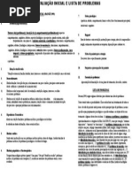 Anamnese- Avaliação Inicial e Lista de Problemas - TCC