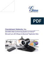 Gvc3200 Skype for Business Application Note
