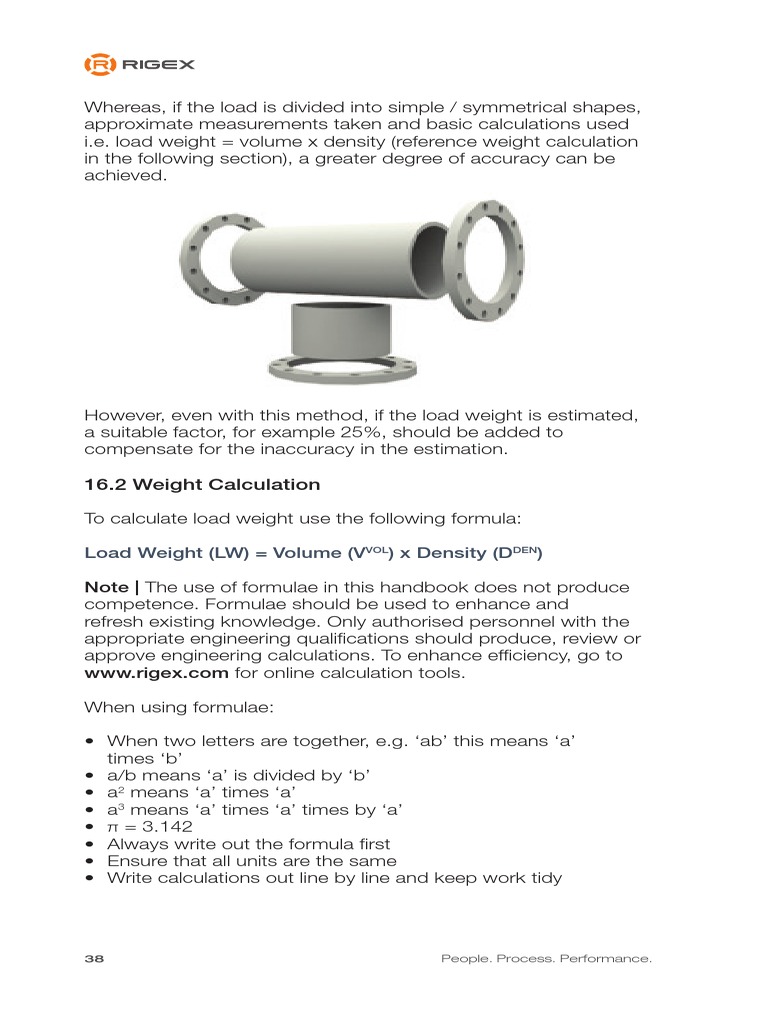 Rigging Weight and Calculation Guide | PDF | Trigonometric Functions | Sine