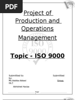 Download Project of Production and Operations Management Topic by ankush8982 SN28521524 doc pdf
