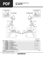 Shimano XT M770 Shift Lever User Manual