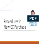 Procedures in new EC Purchase