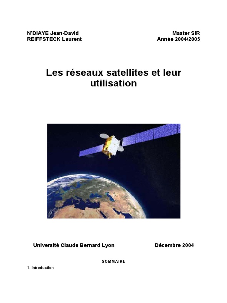 Réseaux Satellites | PDF | Satellite de télécommunications | Modulation