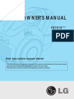 Owner'S Manual: New Type Cyclone Vacuum Cleaner