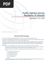Public Opinion Survey Residents of Ukraine