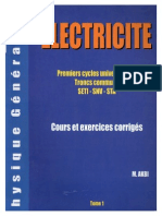 Electricite Cours Et Exercices