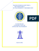 Patrones de Construccion de Lineas de Transmision Estructuras