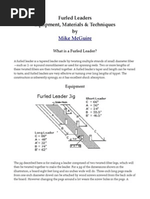 furled leader jig