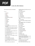Lista de Abreviaturas de Português