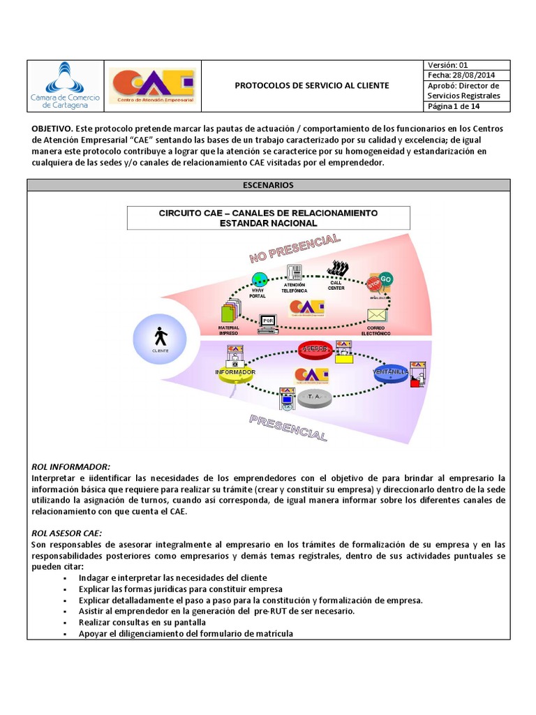 Protocolo de Servicio Al Cliente | PDF | Servicio al Cliente ...