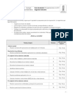 Guía de estudio de Quiriguá. Matemática. 2° semestre 2015. 